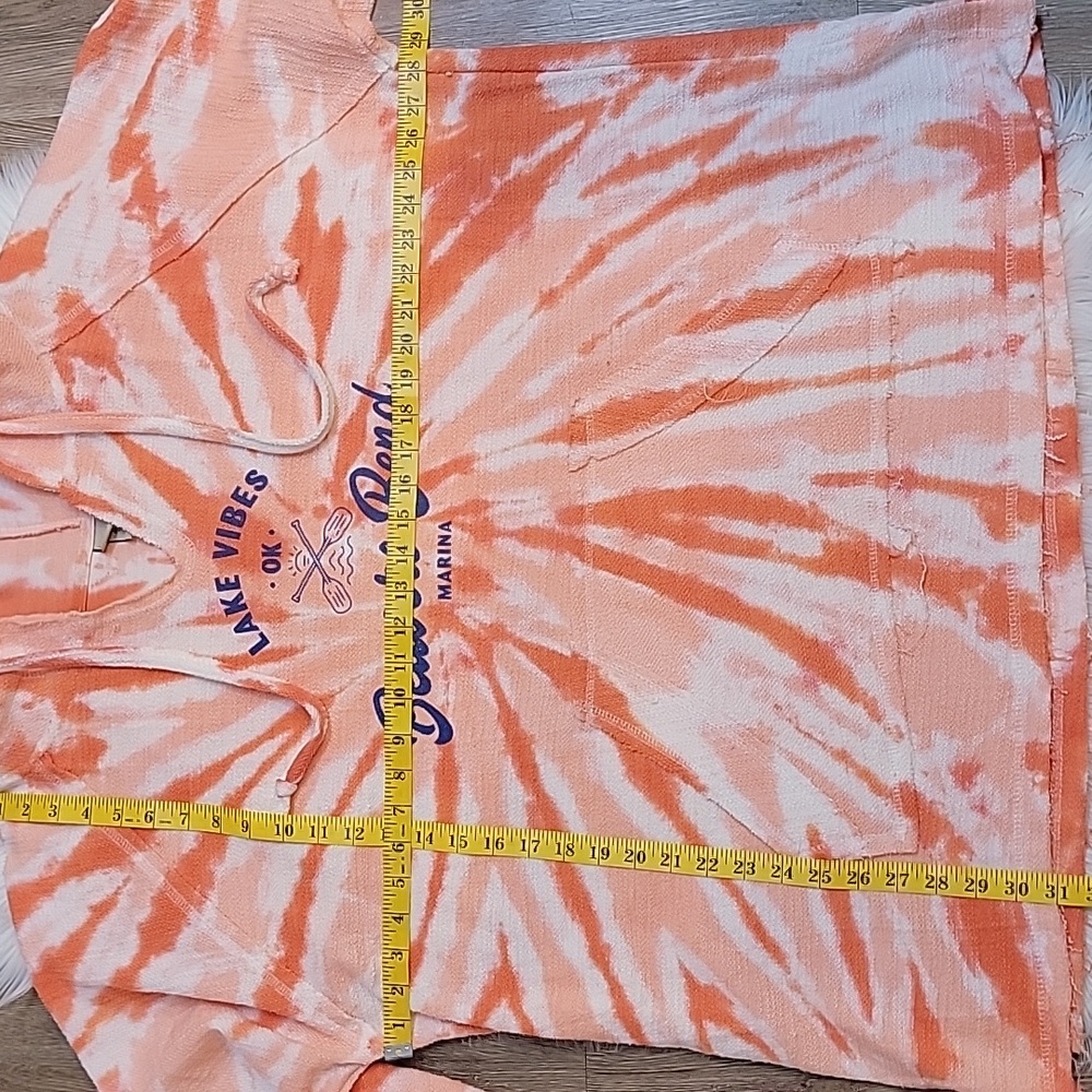 Beaver Bend Marina Tie-Dye Hooded Sweatshirt/Cover-Up - Picture 9 of 10